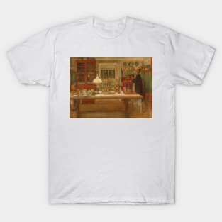 Getting Ready for a Game by Carl Larsson T-Shirt